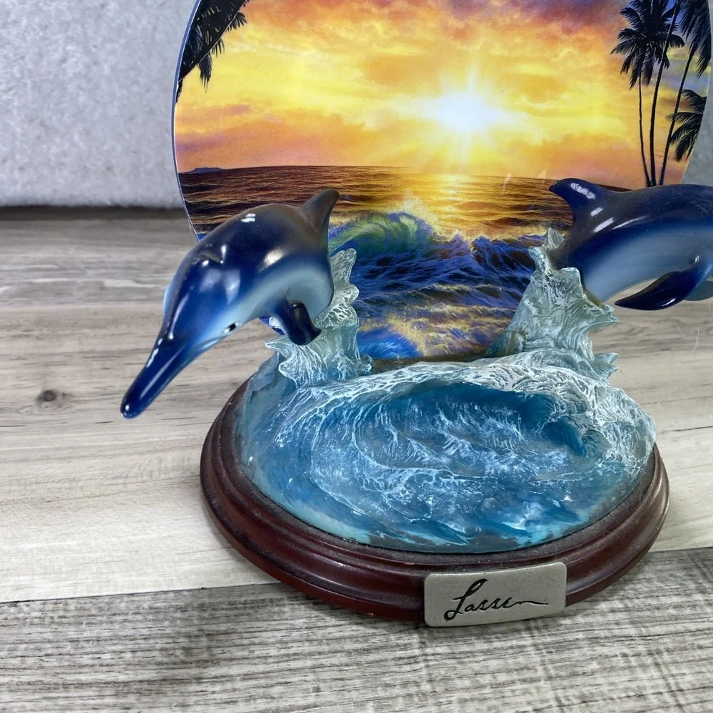 Bradford Exchange Paradise Discovery Dolphin Majesty 1st Issue Collector's Plate